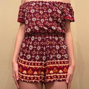 Off the shoulder Romper